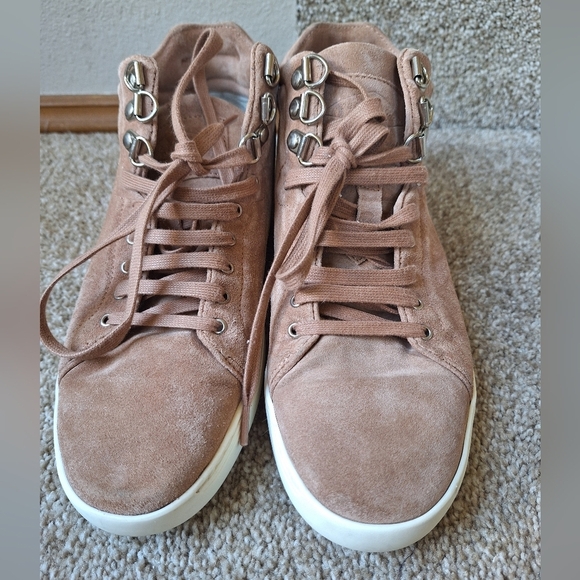 Rag & Bone Womens Kent Mid Top Tan Suede Sneakers Lace Up Size 36.5 (6.5) - Picture 5 of 9
